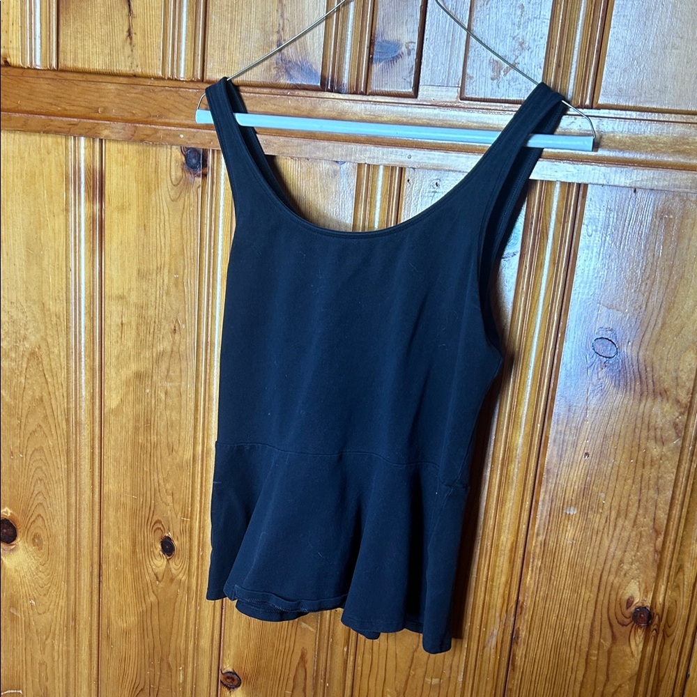 Express Black Peplum Tank Top